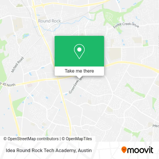 Idea Round Rock Tech Academy map