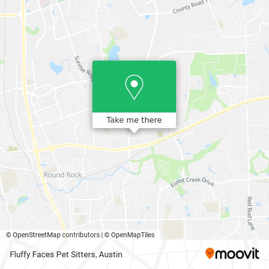 Fluffy Faces Pet Sitters map
