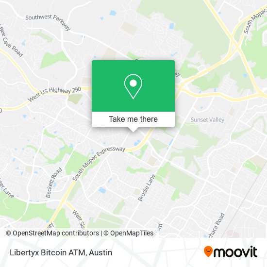 Mapa de Libertyx Bitcoin ATM