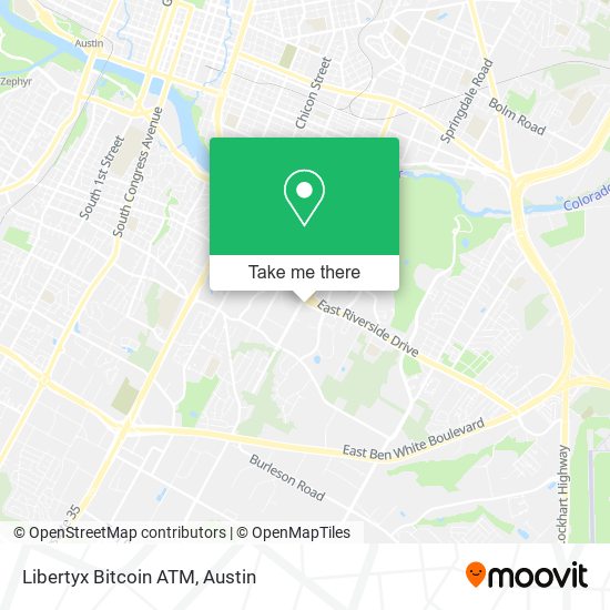 Mapa de Libertyx Bitcoin ATM