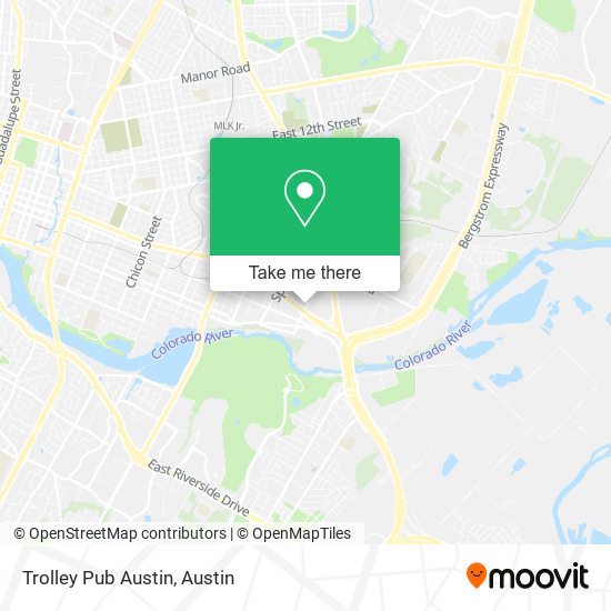 Trolley Pub Austin map