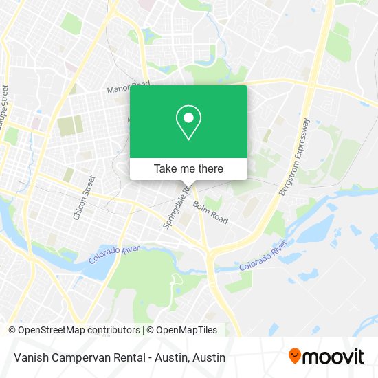 Vanish Campervan Rental - Austin map