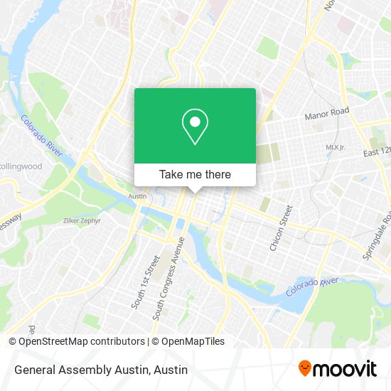 Mapa de General Assembly Austin