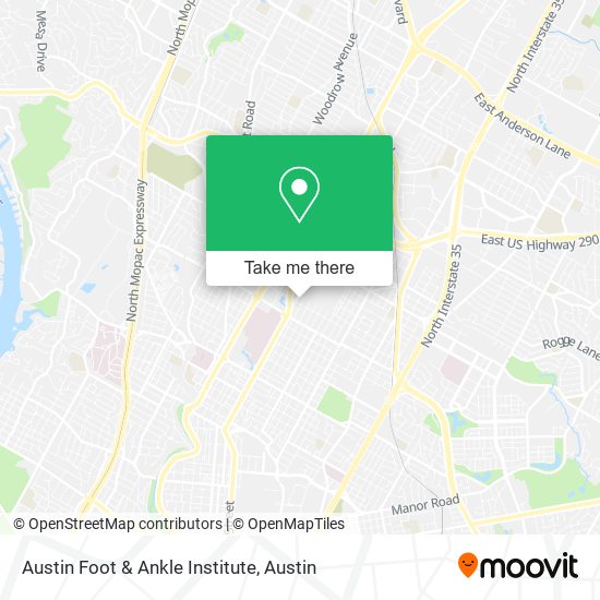 Mapa de Austin Foot & Ankle Institute