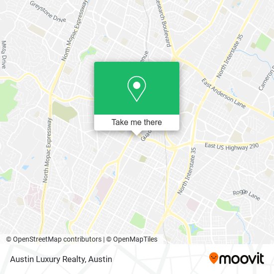 Mapa de Austin Luxury Realty