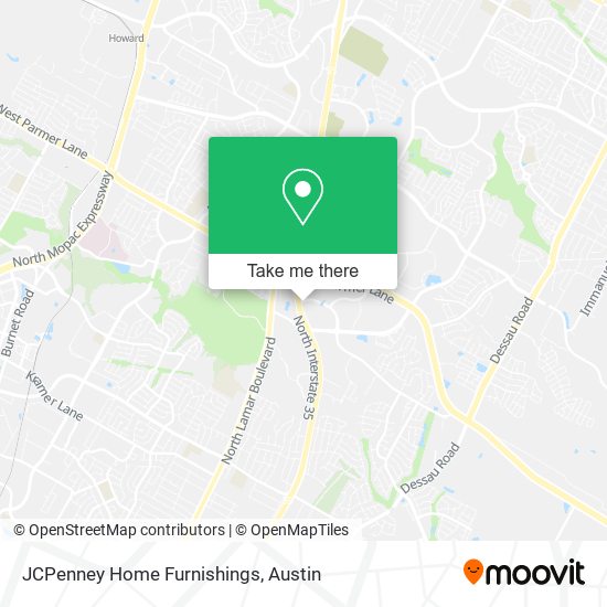 JCPenney Home Furnishings map