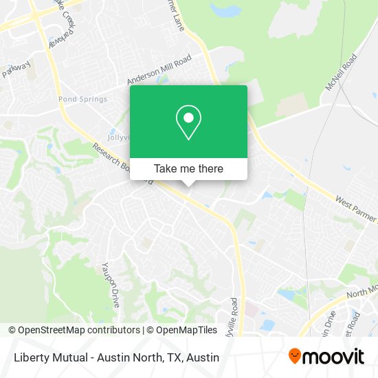 Liberty Mutual - Austin North, TX map