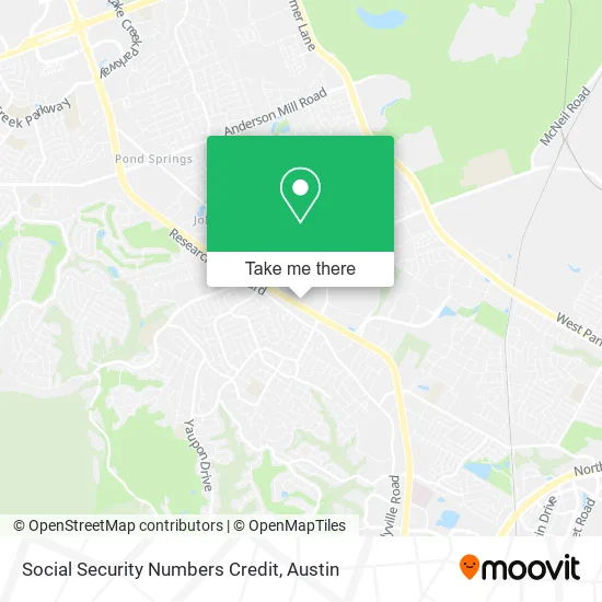 Social Security Numbers Credit map