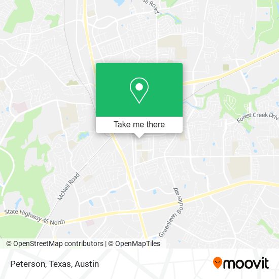 Mapa de Peterson, Texas