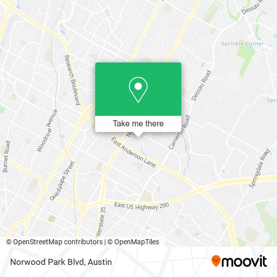 Norwood Park Blvd map