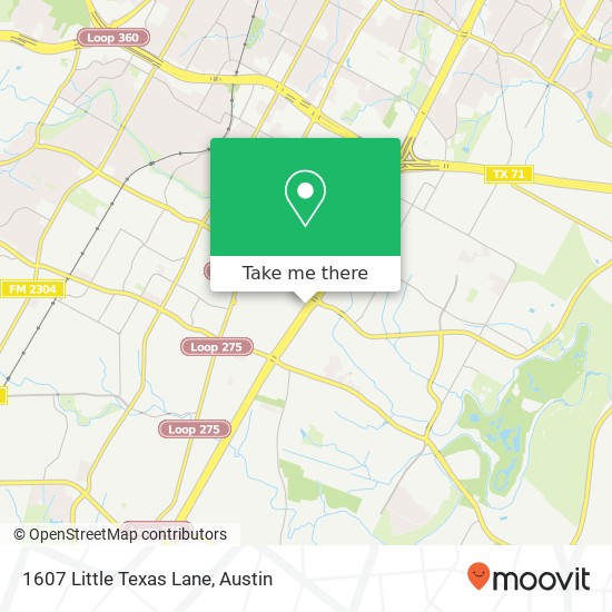 Mapa de 1607 Little Texas Lane