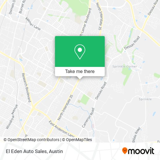 El Eden Auto Sales map