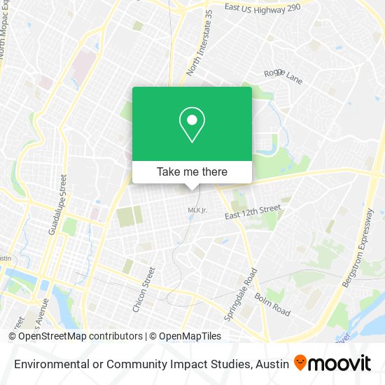 Mapa de Environmental or Community Impact Studies