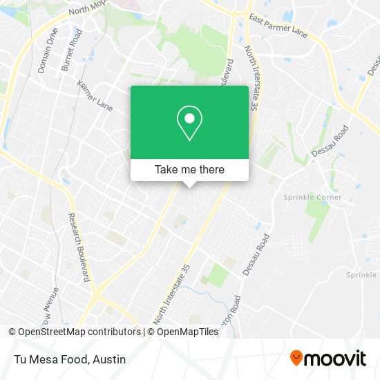 Tu Mesa Food map