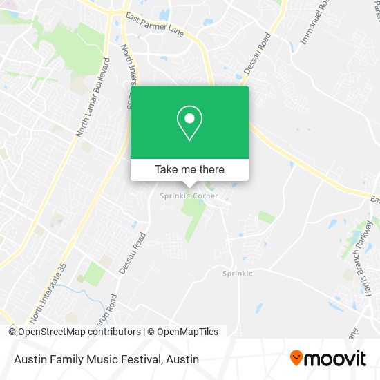 Austin Family Music Festival map