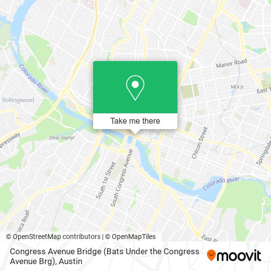 Mapa de Congress Avenue Bridge (Bats Under the Congress Avenue Brg)