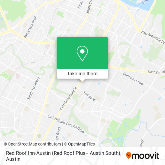 Mapa de Red Roof Inn-Austin (Red Roof Plus+ Austin South)