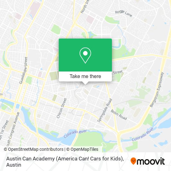 Mapa de Austin Can Academy (America Can! Cars for Kids)