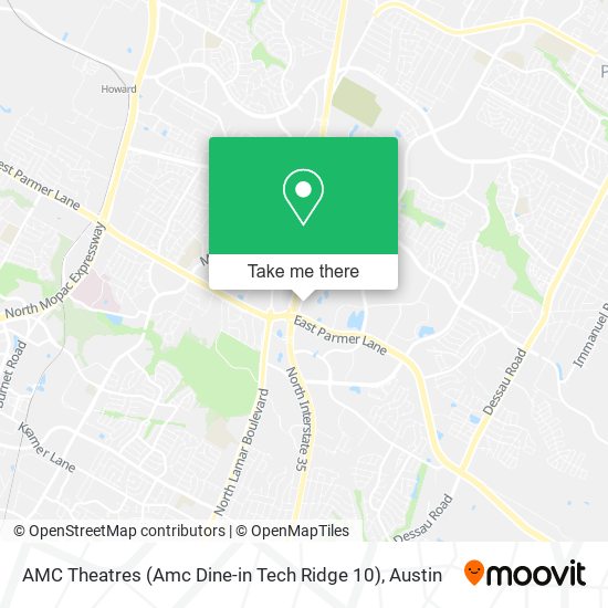 Mapa de AMC Theatres (Amc Dine-in Tech Ridge 10)