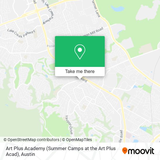 Mapa de Art Plus Academy (Summer Camps at the Art Plus Acad)