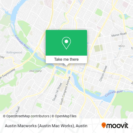 Mapa de Austin Macworks (Austin Mac Works)