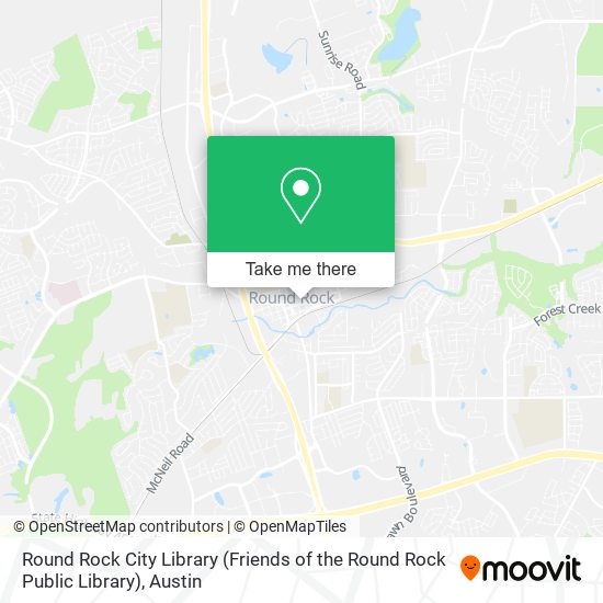 Mapa de Round Rock City Library (Friends of the Round Rock Public Library)