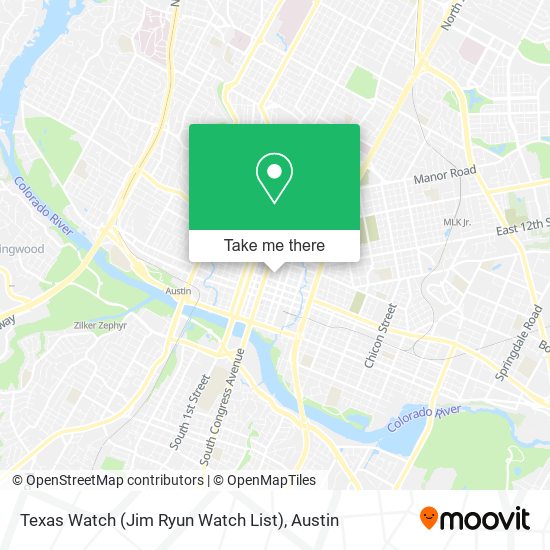 Texas Watch (Jim Ryun Watch List) map