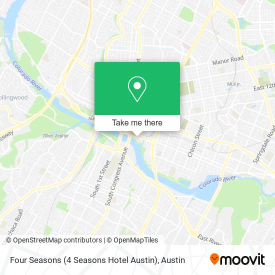 Mapa de Four Seasons (4 Seasons Hotel Austin)