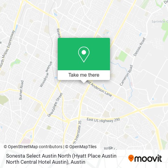 Sonesta Select Austin North (Hyatt Place Austin North Central Hotel Austin) map