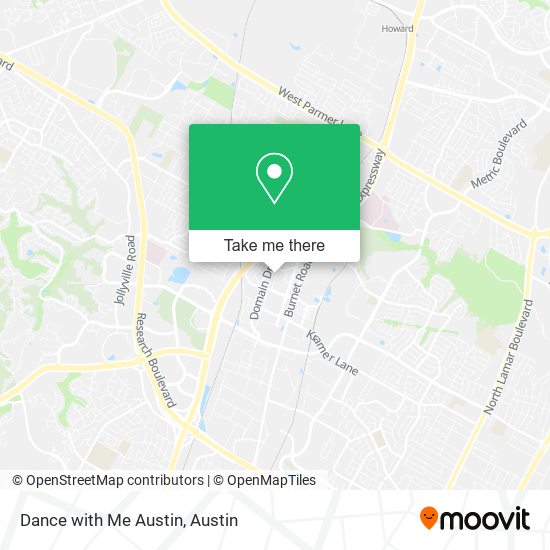 Dance with Me Austin map