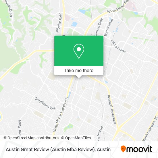 Mapa de Austin Gmat Review (Austin Mba Review)