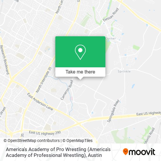 Mapa de America's Academy of Pro Wrestling