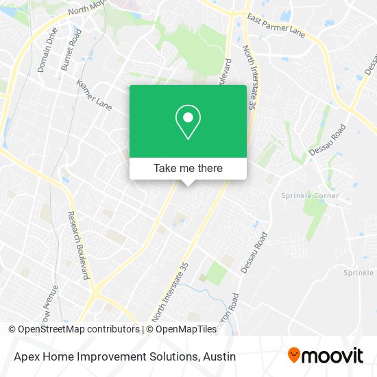 Mapa de Apex Home Improvement Solutions