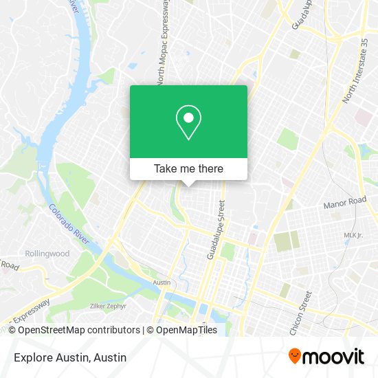 Mapa de Explore Austin
