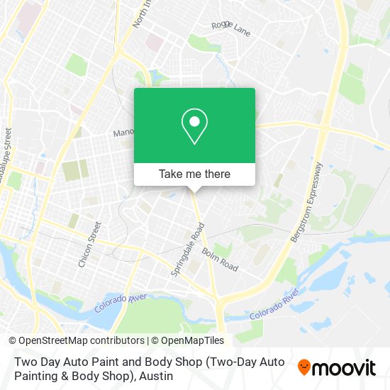 Two Day Auto Paint and Body Shop (Two-Day Auto Painting & Body Shop) map