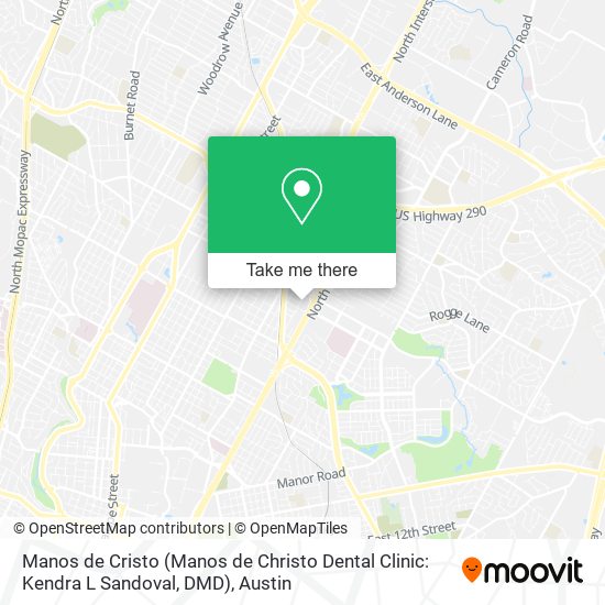 Mapa de Manos de Cristo (Manos de Christo Dental Clinic: Kendra L Sandoval, DMD)