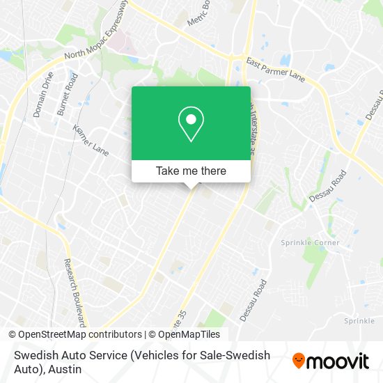 Mapa de Swedish Auto Service (Vehicles for Sale-Swedish Auto)