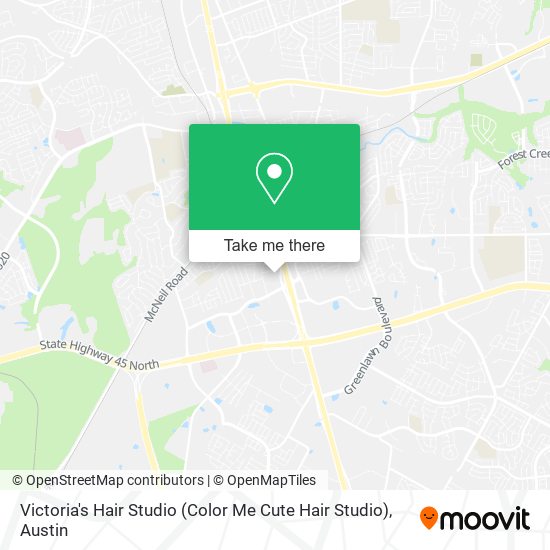 Mapa de Victoria's Hair Studio (Color Me Cute Hair Studio)