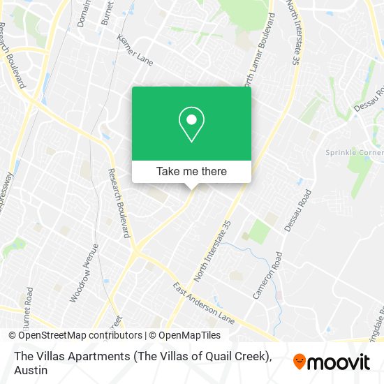 Mapa de The Villas Apartments (The Villas of Quail Creek)