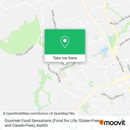 Mapa de Gourmet Food Sensations (Food for Life: Gluten-Free and Casein-Free)