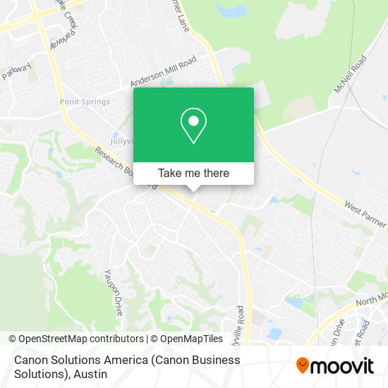 Mapa de Canon Solutions America (Canon Business Solutions)