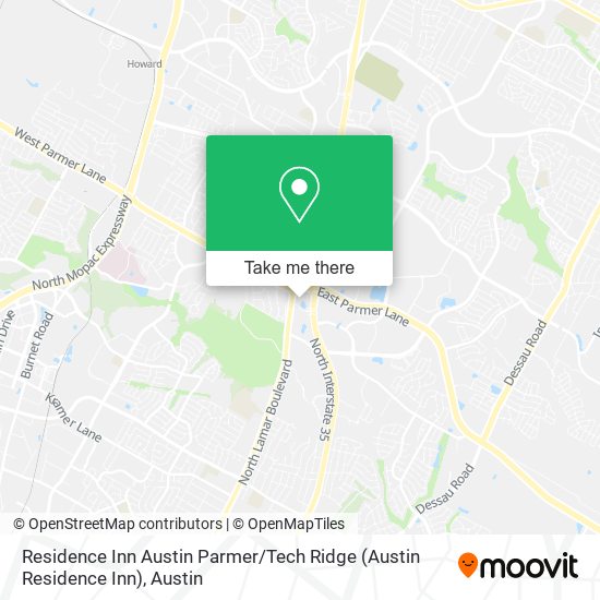 Mapa de Residence Inn Austin Parmer / Tech Ridge (Austin Residence Inn)