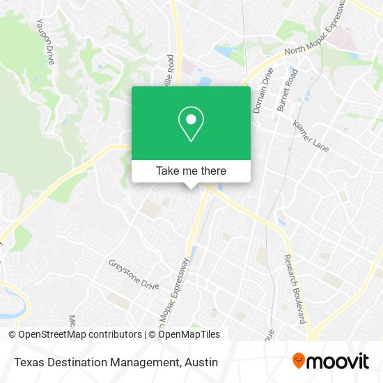 Texas Destination Management map