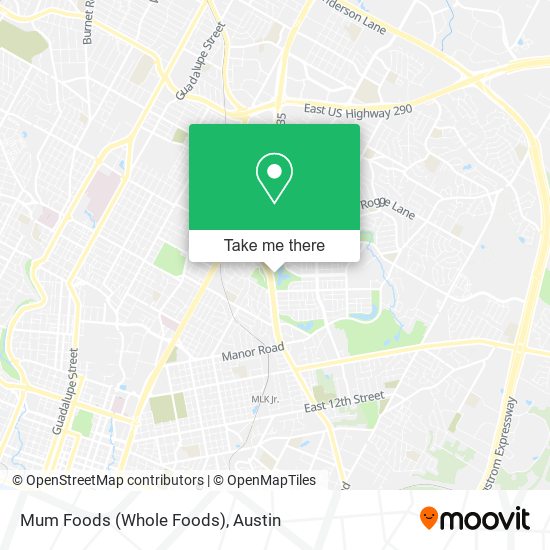 Mapa de Mum Foods (Whole Foods)