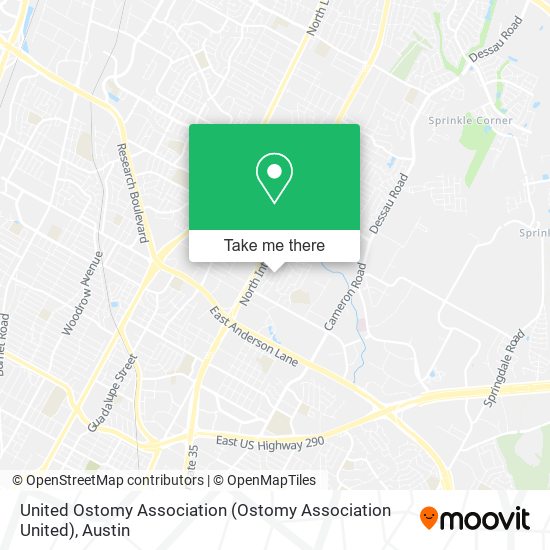 United Ostomy Association map