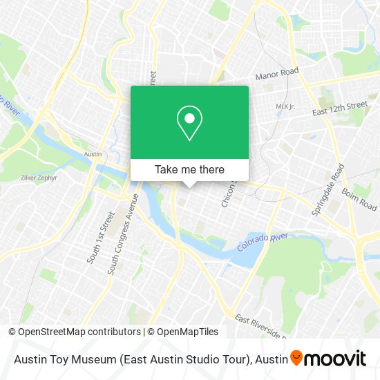 Mapa de Austin Toy Museum (East Austin Studio Tour)