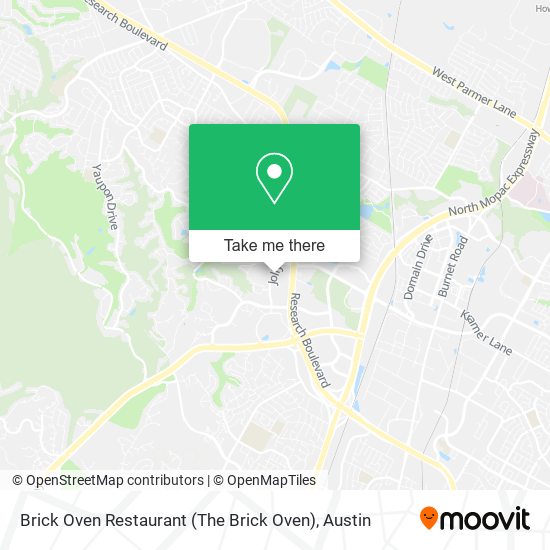 Mapa de Brick Oven Restaurant (The Brick Oven)