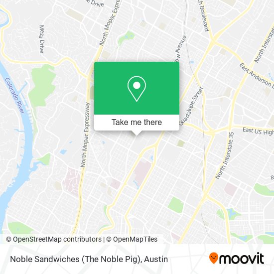 Mapa de Noble Sandwiches (The Noble Pig)