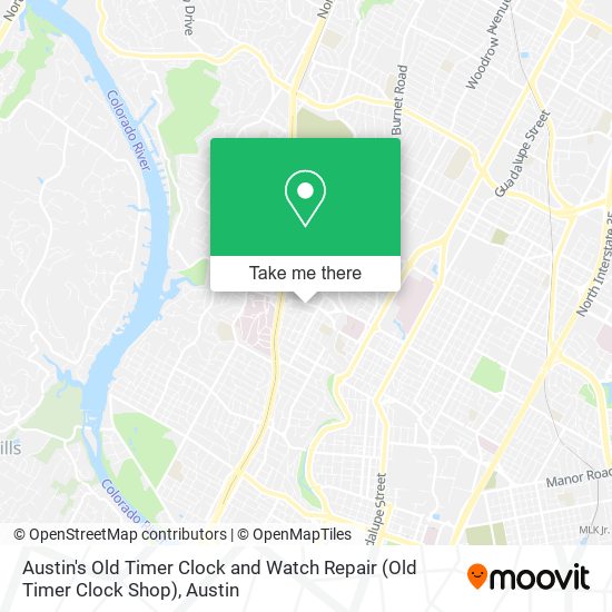 Mapa de Austin's Old Timer Clock and Watch Repair (Old Timer Clock Shop)