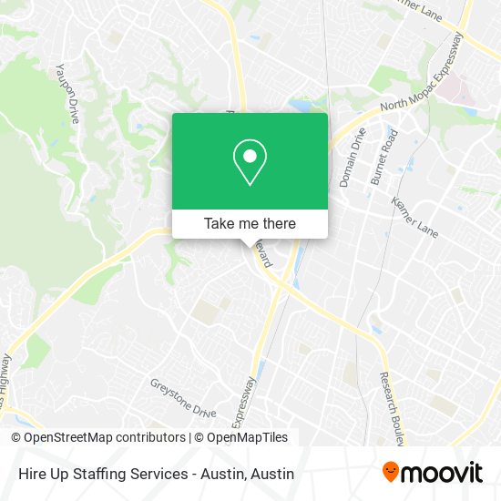 Mapa de Hire Up Staffing Services - Austin